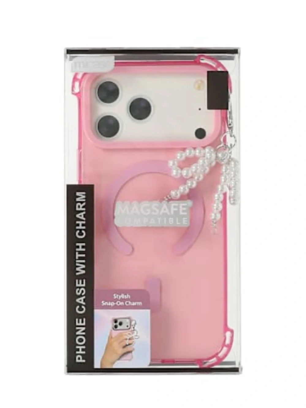 Pearl Bow Charm Phone Case Viral iPhone Case